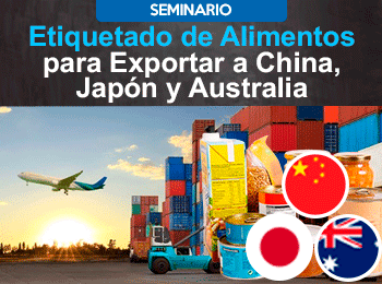 Etiquetado de alimentos para exportar a China, Japón y Australia